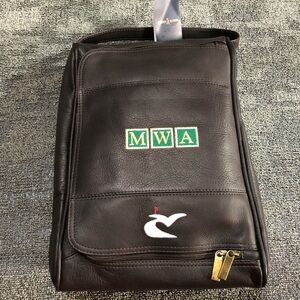 NEW $250 Links And Kings Premium Leather Golf Shoe Equipment Travel Bag